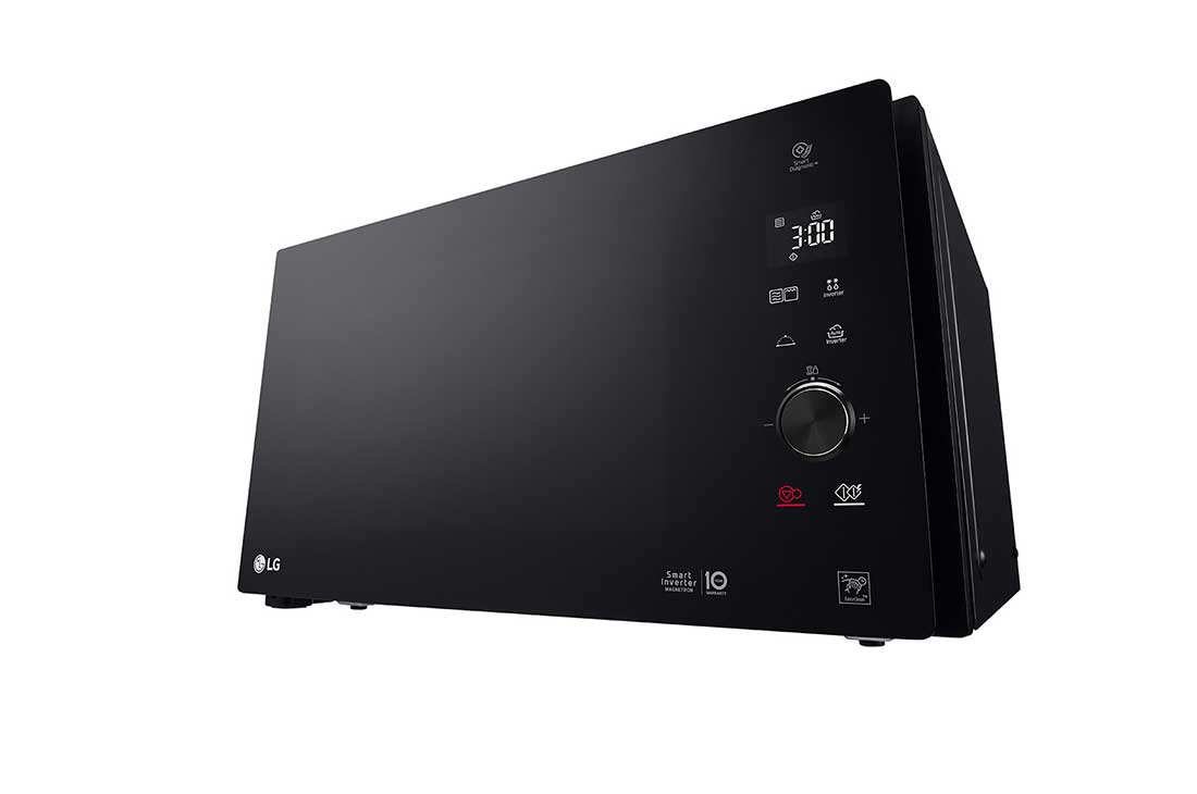 LG Micro-ondes, technologie LG Neo Chef, capacité de 42 litres, onduleur intelligent, EasyClean, gril, left perspective view, MH8265DIS, thumbnail 3