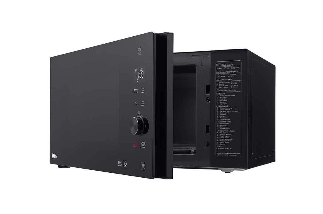 LG Micro-ondes, technologie LG Neo Chef, capacité de 42 litres, onduleur intelligent, EasyClean, gril, front detailed view, MH8265DIS, thumbnail 4