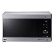 LG Four à micro-ondes de 42 litres, argent, technologie Smart Inverter avec 10 ans de garantie, gril, cuisson automatique intelligente, antibactérien, éclairage LED, front view, MH8265CIS, thumbnail 1