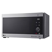LG Four à micro-ondes de 42 litres, argent, technologie Smart Inverter avec 10 ans de garantie, gril, cuisson automatique intelligente, antibactérien, éclairage LED, left view closed , MH8265CIS, thumbnail 7