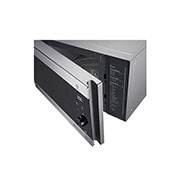 LG Four à micro-ondes de 42 litres, argent, technologie Smart Inverter avec 10 ans de garantie, gril, cuisson automatique intelligente, antibactérien, éclairage LED, top slide open, MH8265CIS, thumbnail 5