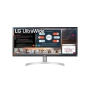 LG Moniteur 29'' Full HD UltraWide™ (2560x1080) HDR IPS, vue avant, 29WN600-W, thumbnail 1