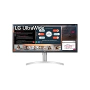 LG 34'' UltraWide™ Full HD (2560x1080) HDR IPS Monitor, vue avant, 34WN650-W, thumbnail 1