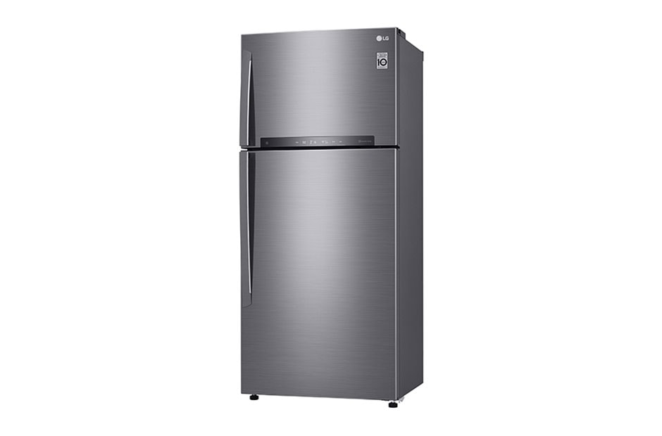 LG Réfrigérateur deux portes de 547 litres avec compresseur à onduleur Smart Inverter, Door Cooling+™ et LED tactile, ThinQ™ avec Wi-Fi - Platine argent, GN-H702HLHU, thumbnail 3