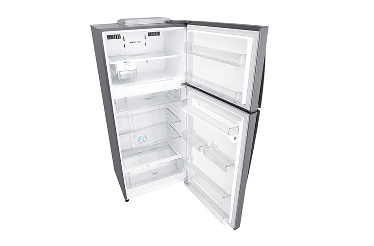 LG Réfrigérateur deux portes de 547 litres avec compresseur à onduleur Smart Inverter, Door Cooling+™ et LED tactile, ThinQ™ avec Wi-Fi - Platine argent, GN-H702HLHU, thumbnail 5