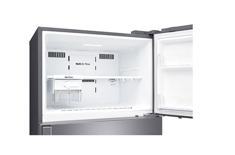 LG Réfrigérateur deux portes de 547 litres avec compresseur à onduleur Smart Inverter, Door Cooling+™ et LED tactile, ThinQ™ avec Wi-Fi - Platine argent, GN-H702HLHU, thumbnail 7