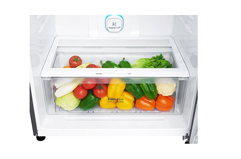 LG Réfrigérateur deux portes de 547 litres avec compresseur à onduleur Smart Inverter, Door Cooling+™ et LED tactile, ThinQ™ avec Wi-Fi - Platine argent, GN-H702HLHU, thumbnail 14