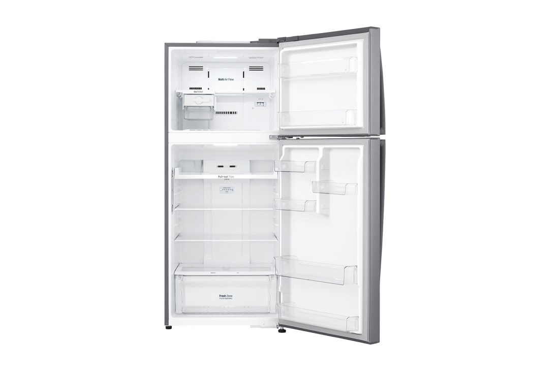 LG Réfrigérateur deux portes de 437 litres avec compresseur à onduleur Smart Inverter, Door Cooling+™ et LED tactile, ThinQ™ avec Wi-Fi - Platine argent, GN-C432HLCU, thumbnail 2