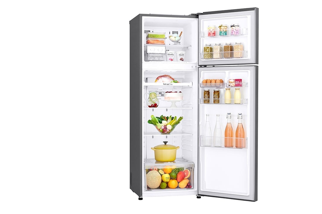 LG Réfrigérateur à congélateur en haut 307(L) nets | Refroidissement homogène dans toutes les zones | Éclairage LED, GL-G402RLCB, GL-G402RLCB, thumbnail 11