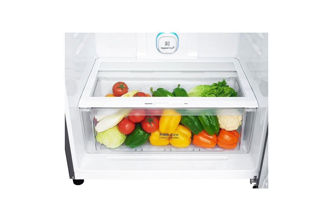 LG Réfrigérateur deux portes de 547 litres avec compresseur à onduleur Smart Inverter, Door Cooling+™ et LED tactile, ThinQ™ avec Wi-Fi - Platine argent, GN-H702HLHL, thumbnail 10