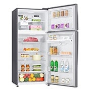 LG Réfrigérateur deux portes de 547 litres avec compresseur à onduleur Smart Inverter, Door Cooling+™ et LED tactile, ThinQ™ avec Wi-Fi - Platine argent, GN-H702HLHL, thumbnail 4