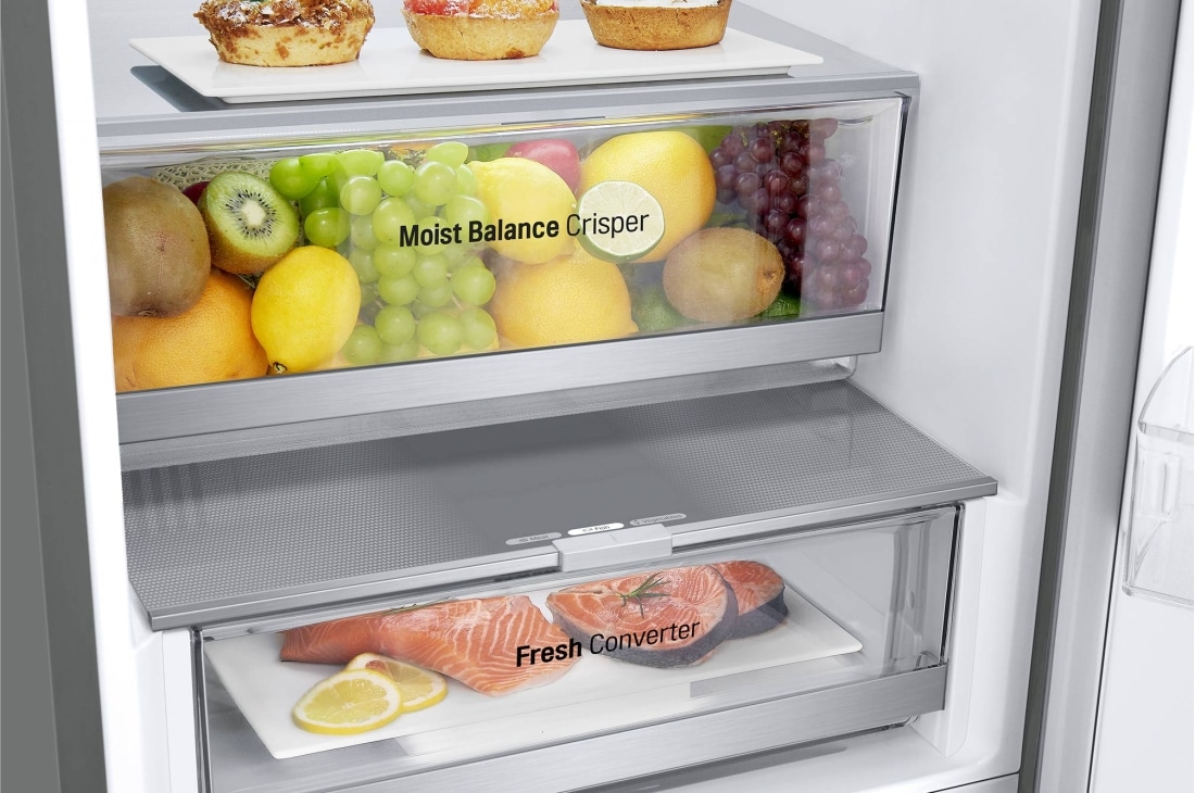 LG Réfrigérateur LG, congélateur en bas, capacité 344 litres, bottom , GW-B459FS6W, thumbnail 4