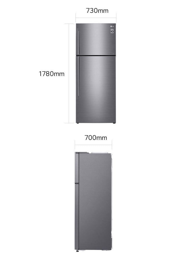 Réfrigérateur LG F502HLHL NoFrost 438 Litres Silver - SpaceNet Tunisie