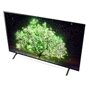LG A1 65 inch 4K Smart OLED TV, Top side angle view, OLED65A1PVA, thumbnail 8