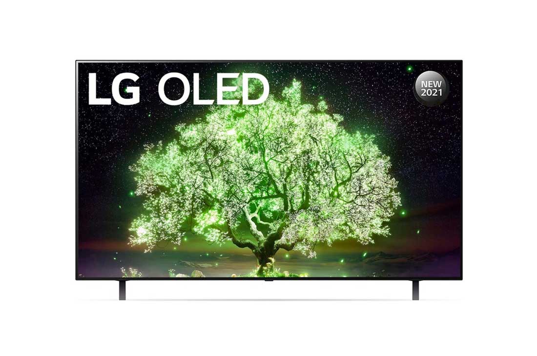 LG A1 65 inch 4K Smart OLED TV, front view, OLED65A1PVA