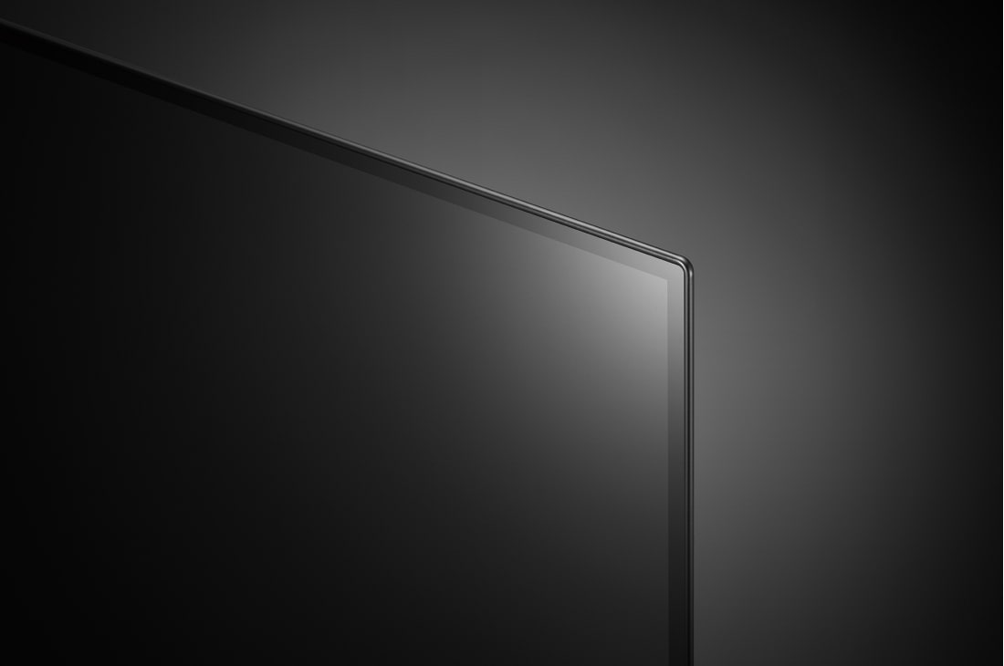 LG A1 65 inch 4K Smart OLED TV, close-up view of panel, OLED65A1PVA, thumbnail 9