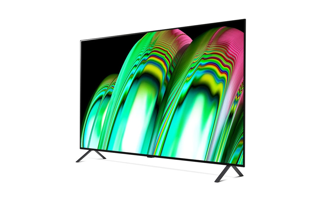 LG OLED A2 Smart TV Resolution 4K 65 pouces, -15 degree side view, OLED55A26LA, thumbnail 3