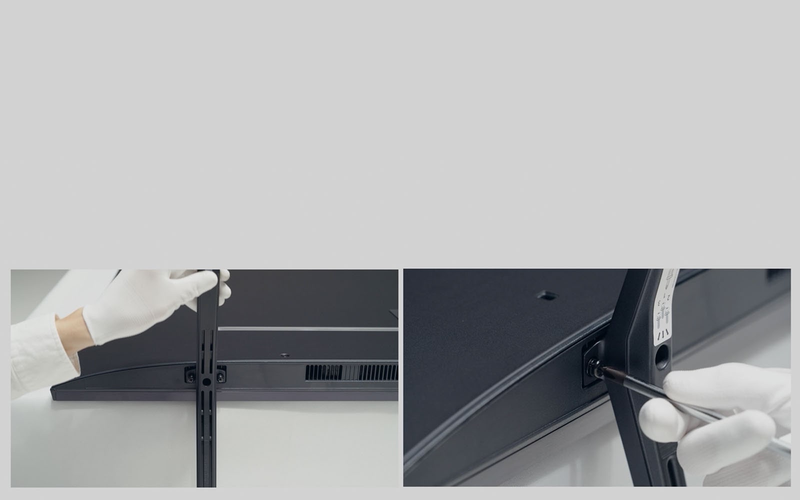 Regardez la vidéo expliquant comment<br>installer le socle de votre téléviseur LG