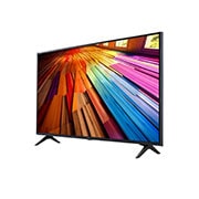 LG Smart TV  LG UHD UT80 4K, 43 pouces, Télécommande Magique IA HDR10 webOS24 20240, Vue latérale légèrement inclinée vers la gauche du LG UHD TV, UT80, 43UT80006LA, thumbnail 3