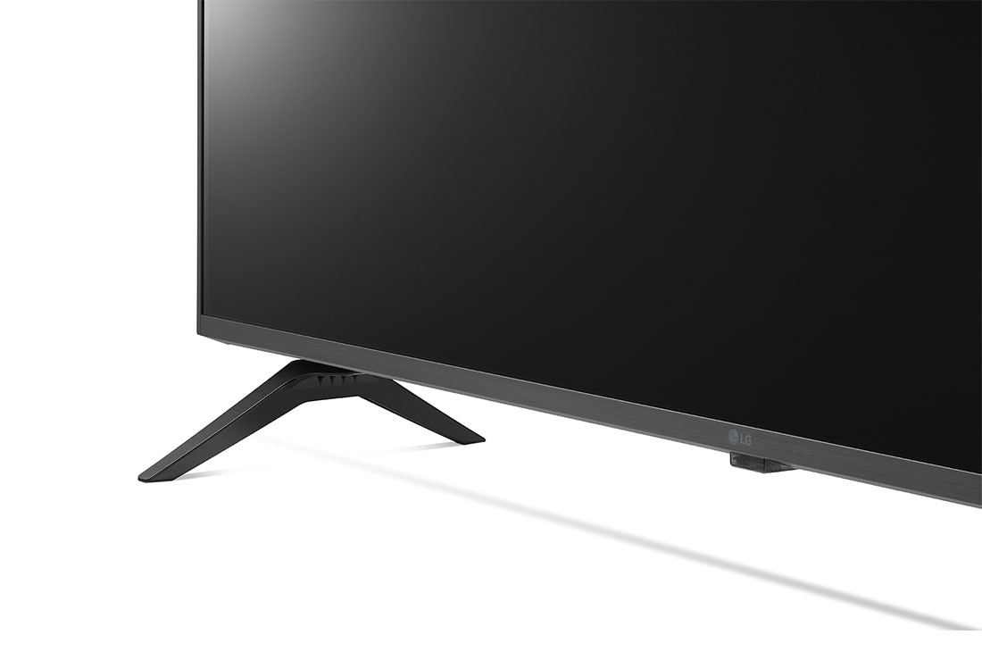 LG UHD Smart TV Resolution 4K 43 pouces, vue rapprochée du stand, 43UQ80006LD, thumbnail 6