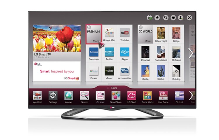 LG 47 '' CINEMA 3D Smart TV LA8600, 47LA6600