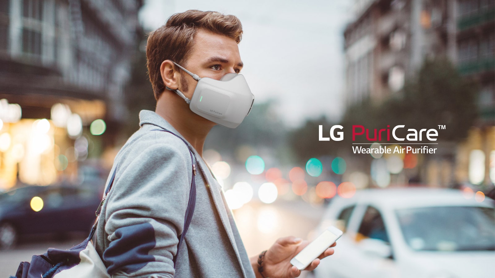 LG PuriCare 口罩型空氣清淨機 好空氣 戴著走