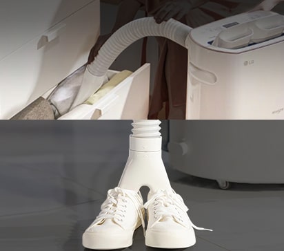 如有需要，可將分開出售的乾燥組連接到產品上，以為衣櫥或鞋子進行部分除濕。