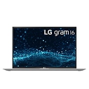LG gram 16” 輕贏隨型 極致輕薄筆電 – 石英銀 (i5), 正視圖, 16Z90P-G, thumbnail 2