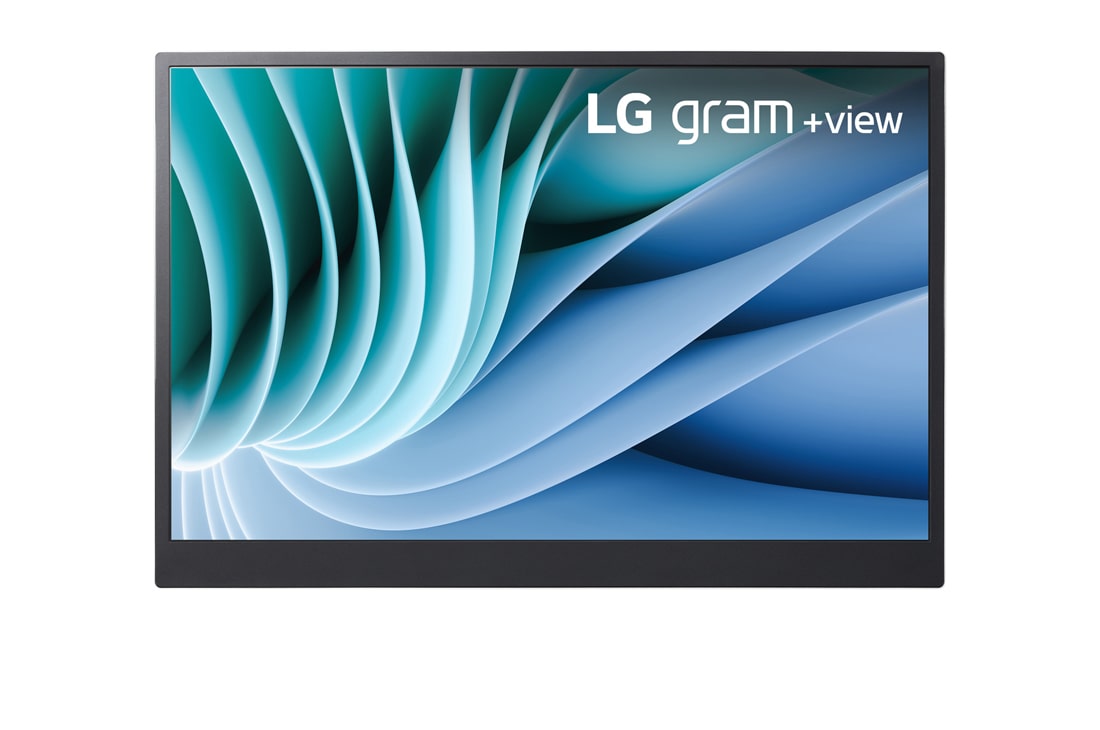 LG gram+view 可攜式螢幕, 正視圖, 16MR70