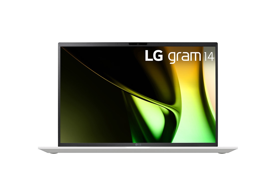LG gram 14'' Windows 11 Home 極致輕薄 AI 筆電 - 冰雪白 (Intel<sup>®</sup> Core™ Ultra 5 Evo), 正視圖, 14Z90S-G