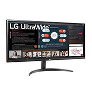 LG 34'' UltraWide™ 21:9 Full HD IPS 多工作業顯示器, +15度側視圖, 34WP500-B, thumbnail 3