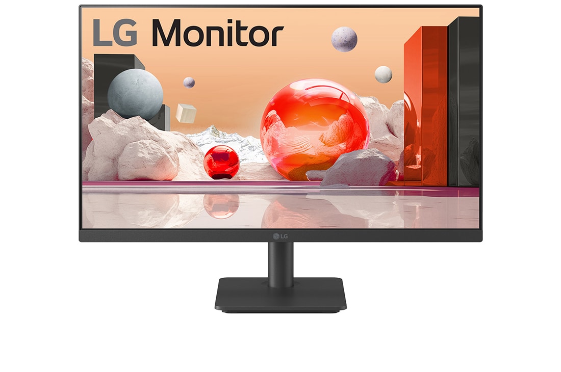 LG 25“ IPS Full HD 護眼螢幕, 正視圖, 25MS500-B