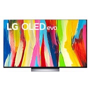 LG OLED evo C2極致系列4K AI物聯網電視55吋, 正視圖, OLED55C2PSC, thumbnail 1