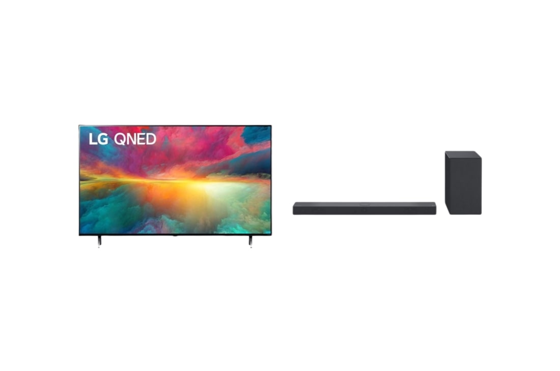 LG 55吋 4K QNED 智慧顯示器 x 立體聲霸完美搭檔特惠組, 正面画像, OBSHE08