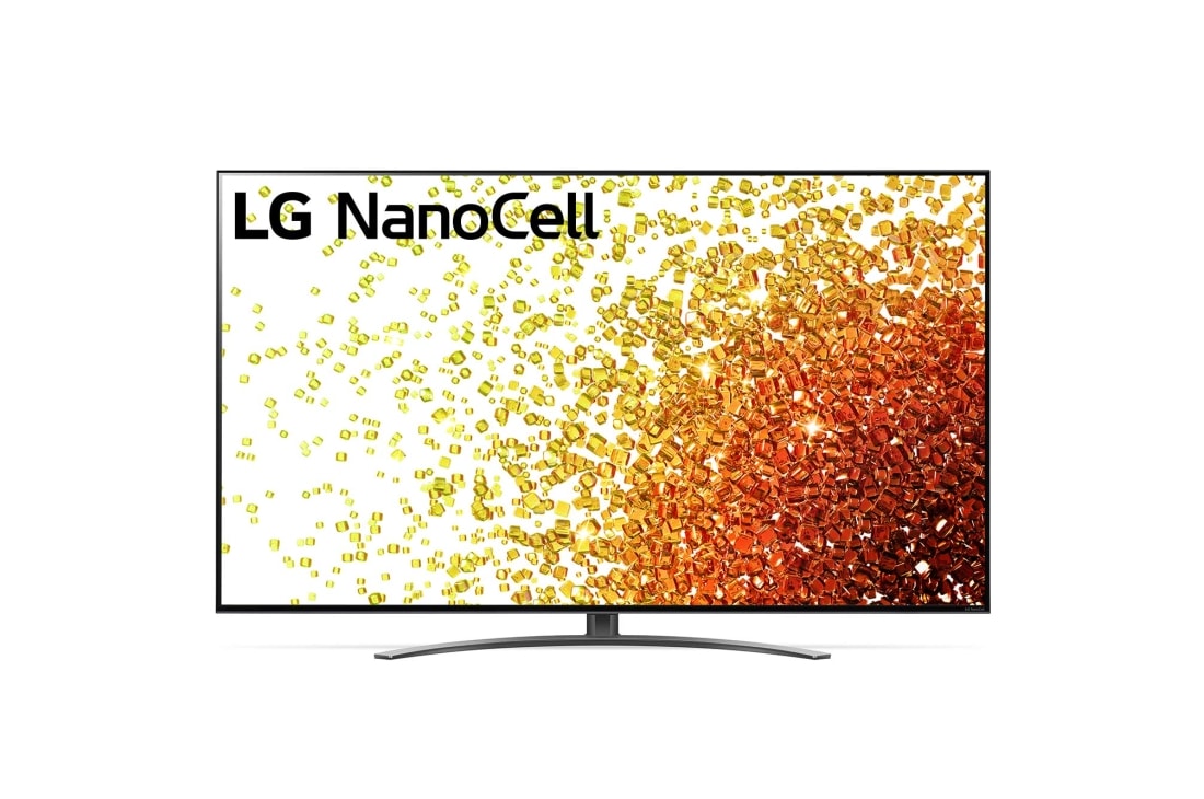 LG 一奈米 4K AI語音物聯網電視, LG NanoCell 一奈米4K電視的前視圖, 65NANO91SPA