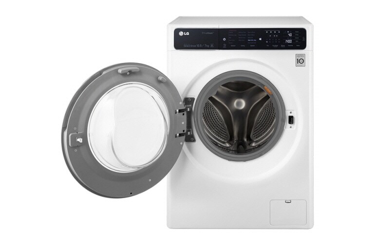 LG 6 Motion DD直驅變頻 蒸氣滾筒洗衣機 絲緞白 / 10.5公斤洗衣容量, 6公斤烘衣容量, F1450HT1W, thumbnail 2