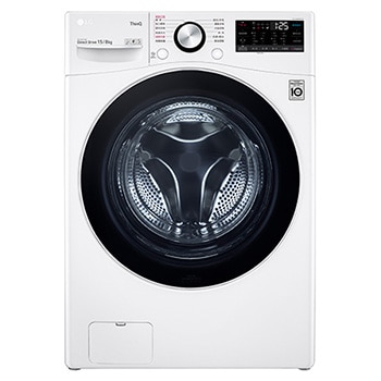 LG 蒸氣滾筒洗衣機 (蒸洗脫烘)｜洗衣15公斤+烘衣8公斤 (冰瓷白)