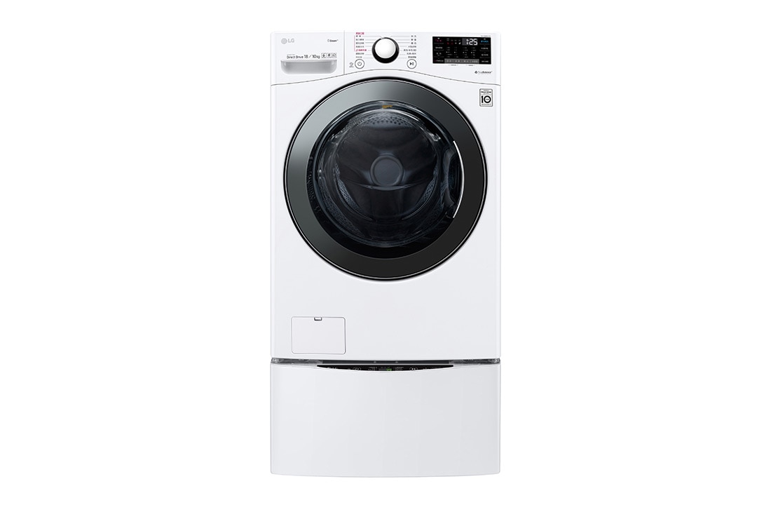 LG TWINWash™ 雙能洗 (蒸洗脫烘)｜18公斤+2.5公斤洗衣容量, TW18DPT.250HW