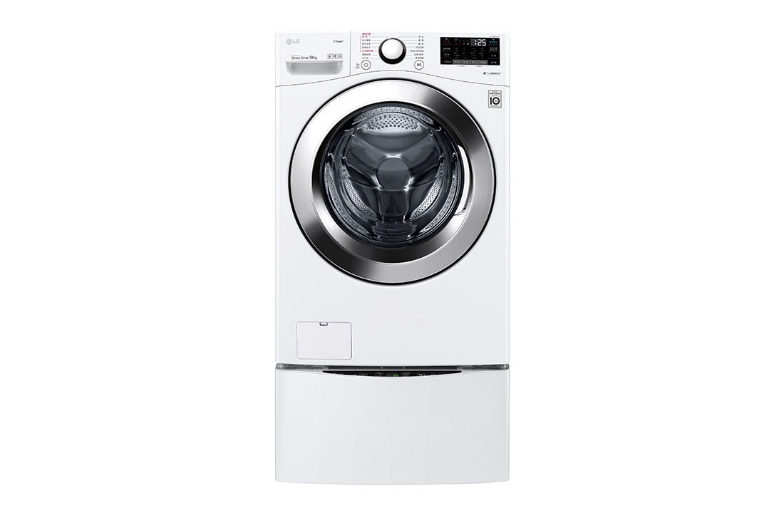 LG TWINWash™ 雙能洗 (蒸洗脫)｜19公斤+2.5公斤洗衣容量, TW19WPT.250HW