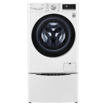LG TWINWash™ 雙能洗 (蒸洗脫)｜13公斤+2公斤洗衣容量 (冰瓷白)