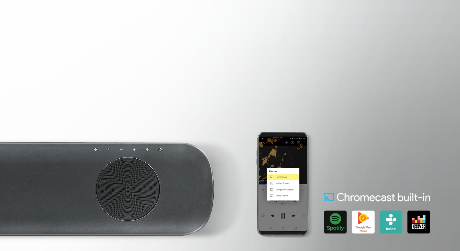 Вбудована функція Chromecast<br>1