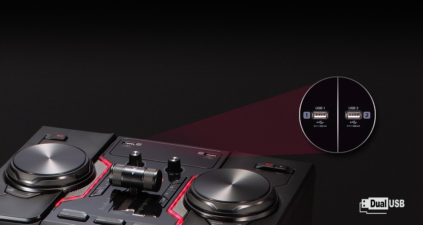 Два роз'єми для USB1