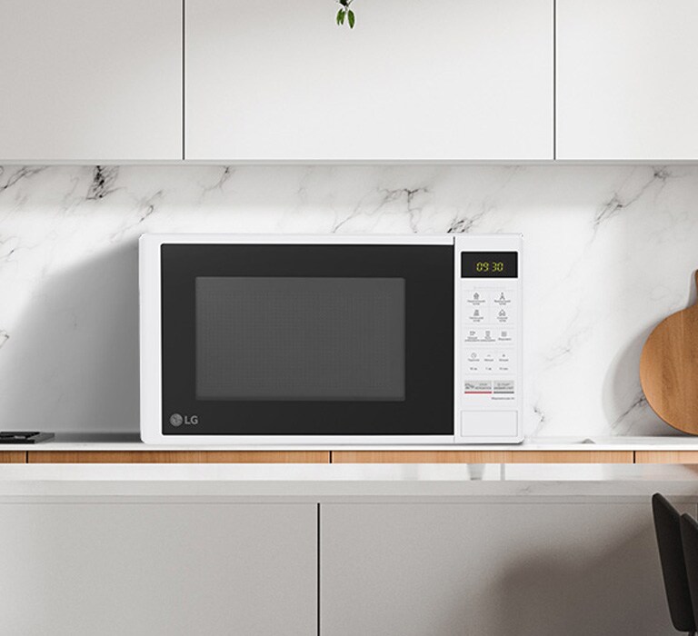 Готуйте та розігрівайте їжу у мікрохвильовій печі LG!