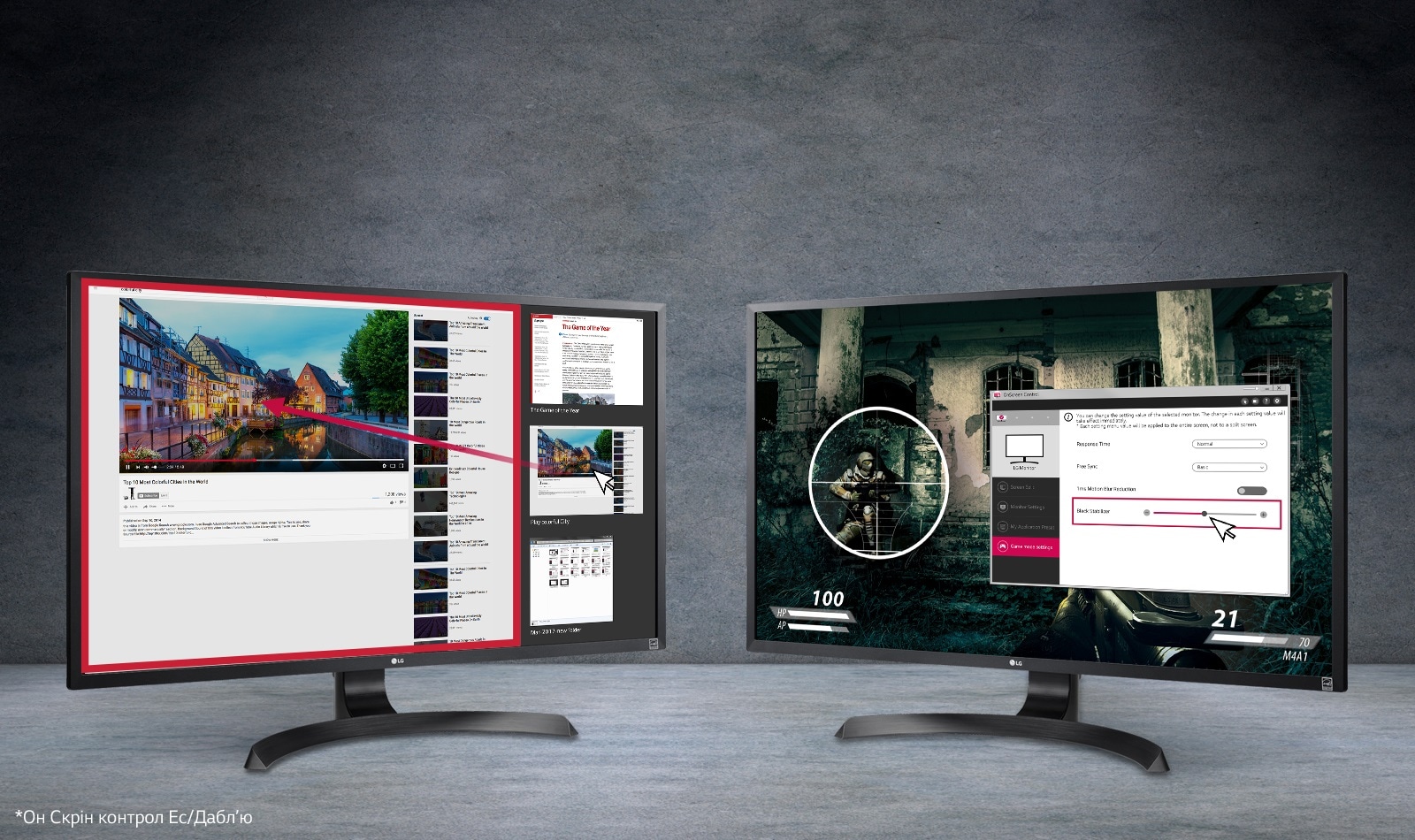 Інтерфейс OnScreen Control<br>1
