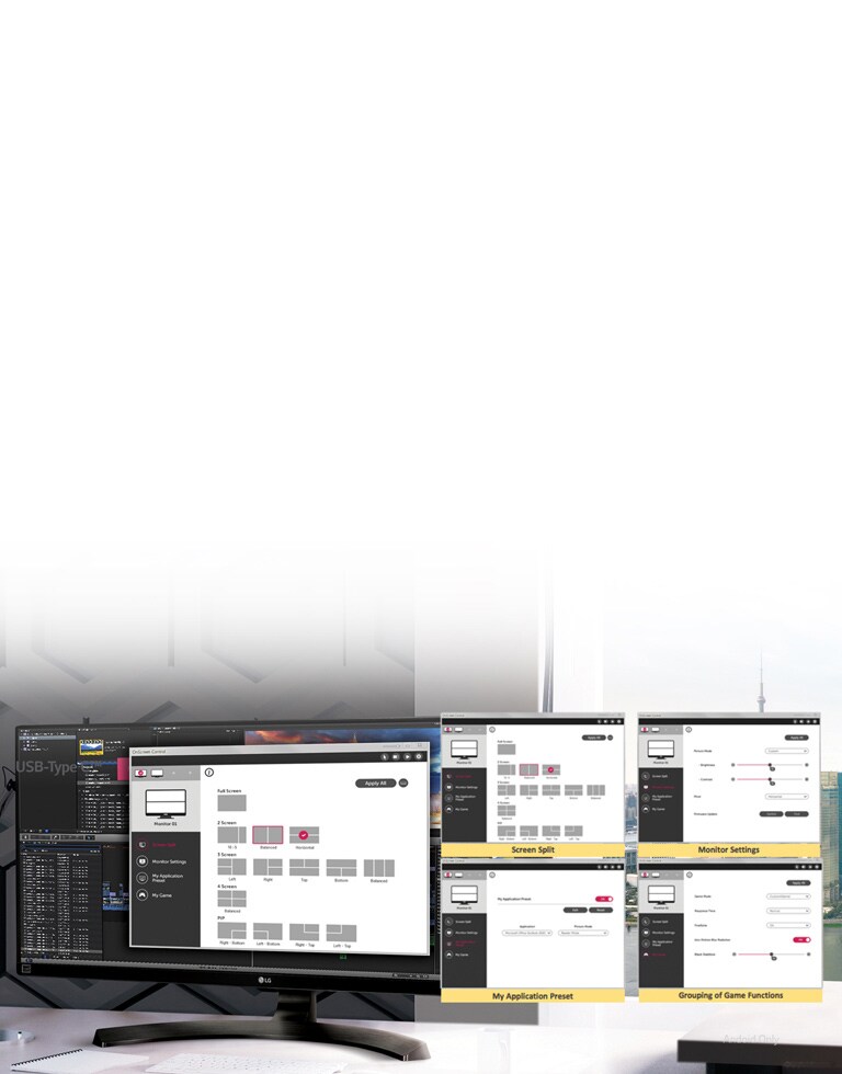 Просте та інтуїтивне налаштування монітору<br>2