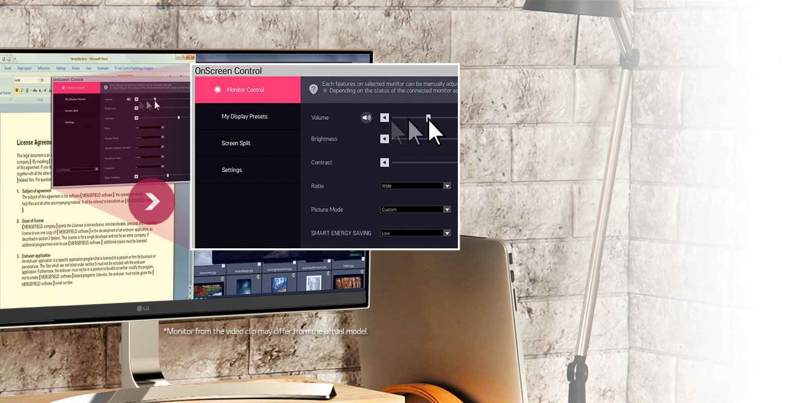 Налаштуванням монітора за допомогою миші1
