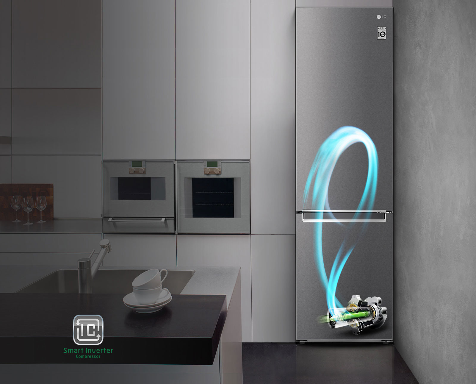  Smart Inverter* компресор