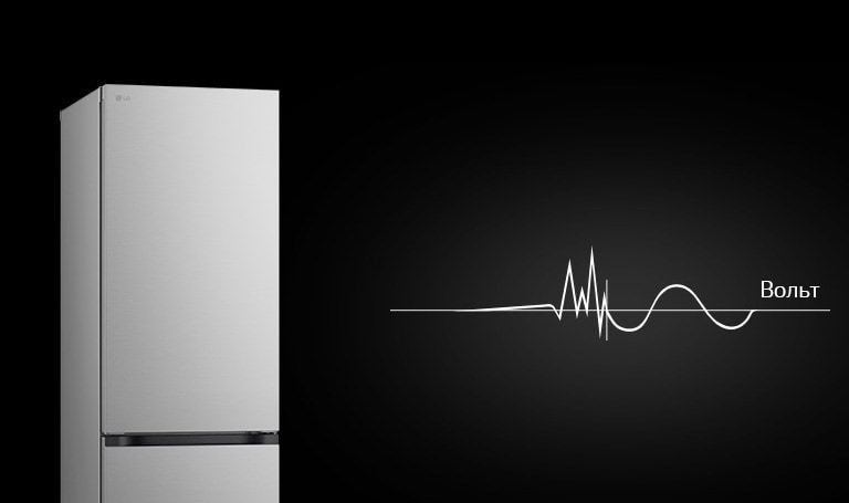 Логотип контролю перепадів напруги червоного кольору на білому фоні.