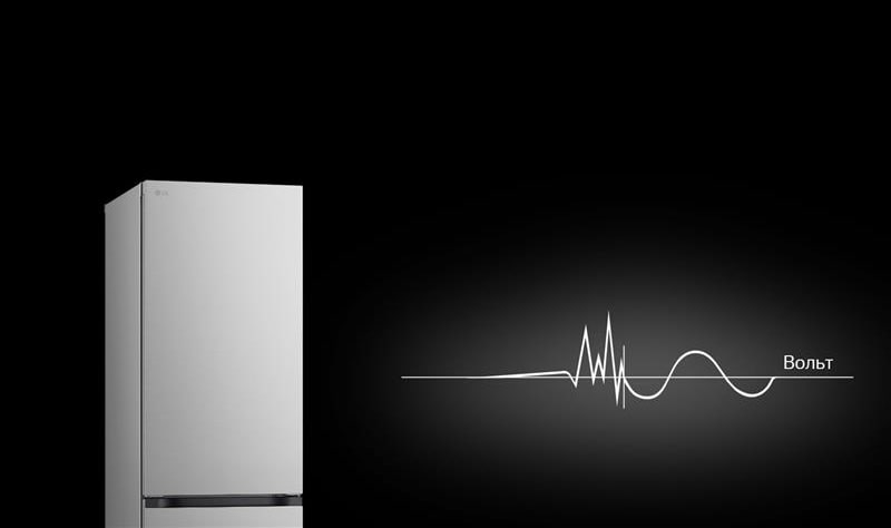 Логотип контролю перепадів напруги червоного кольору на білому фоні.