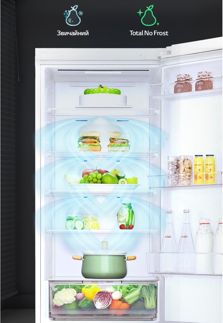 LG 384 л| Холодильник з нижньою морозильною камерою | DoorCooling+ ...